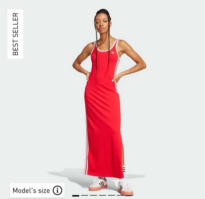 Платье Adidas, оригинал, плотный хлопок, спортивный стиль
