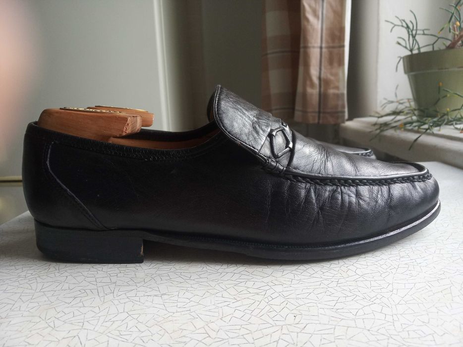 Кожаные туфли мокасины лоферы LOAKE, Англия, размер UK 9, длина стельки 28 см