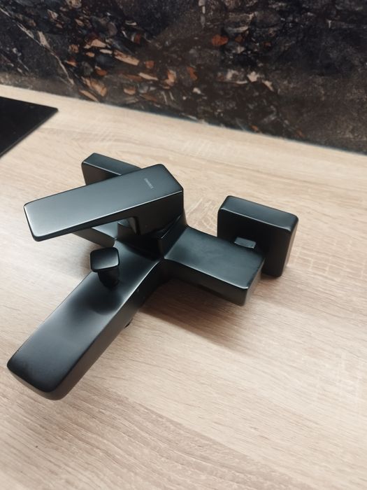 bateria wannowa ścienna omnires parma czarny mat pm7430bl.   EXPOZYCJA