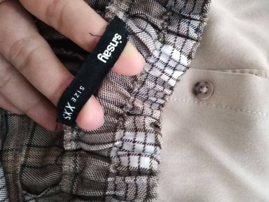 Komplecik Spodnie kratka sin Say XXS + koszula beżowa