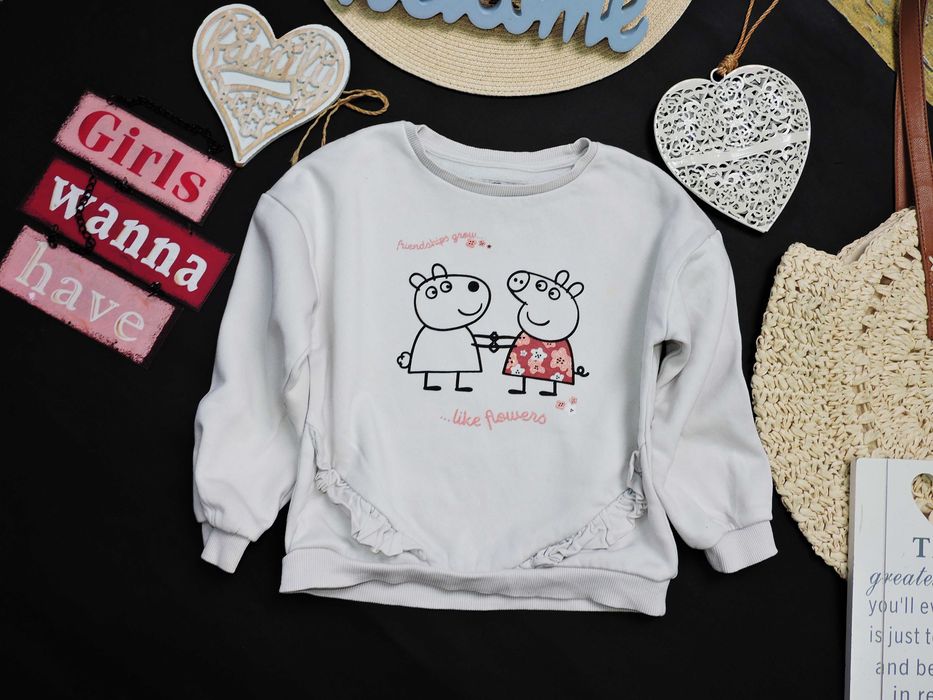 C&A - bajkowa bluza Peppa , falbanki r 116
