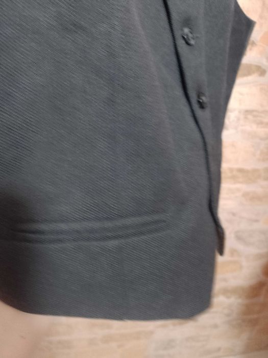 (XL) Szara, Ekskluzywna kamizelka garniturowa z Londynu