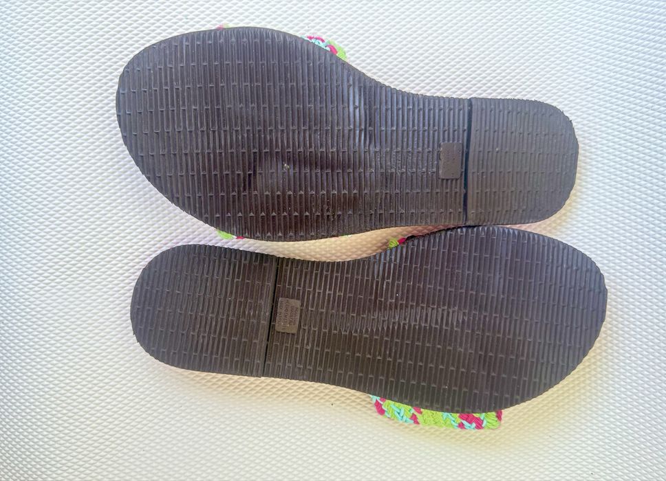 Havaianas Klapki japonki różowe z kokardą plecionką 35-36