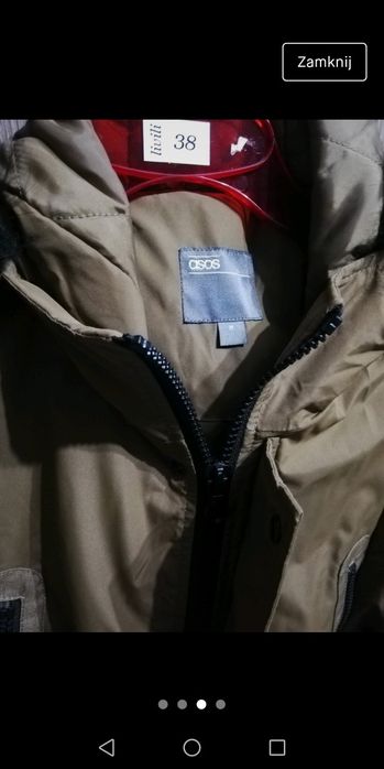 Nowa kurtka męska Asos zimowa