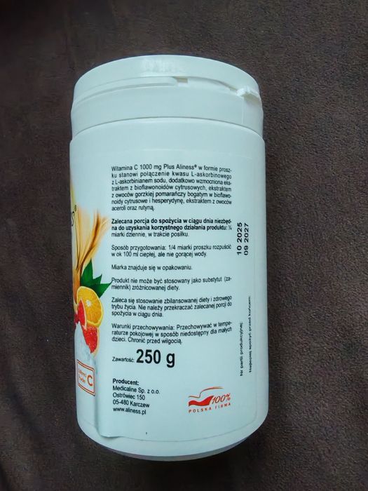 ALINESS Witamina C 1000mg plus 250g