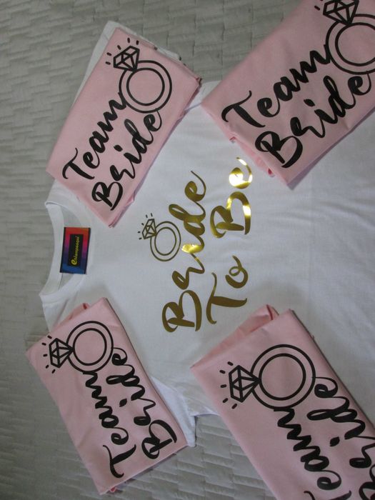 T-shirt Team Bride - Despedida de Solteira em SALDOS