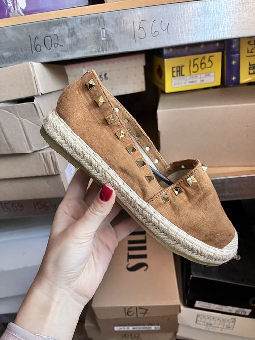 ЛІКВІДАЦІЯ СКЛАДУ! Коричневі еспадрильї мокасини жіночі балетки