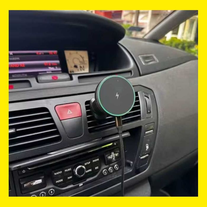 ЗАРЯДКА бездротова магнітна 15W | Тримач для телефона держатель в авто