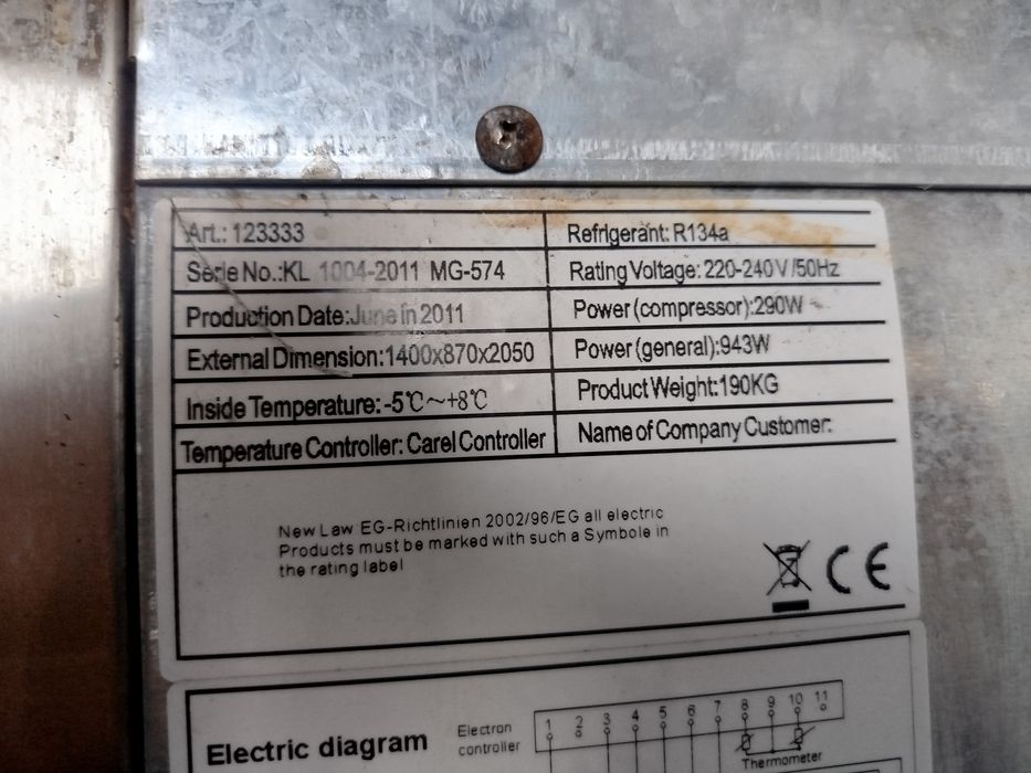 Професійний холодильник, професійна холодильна камера.