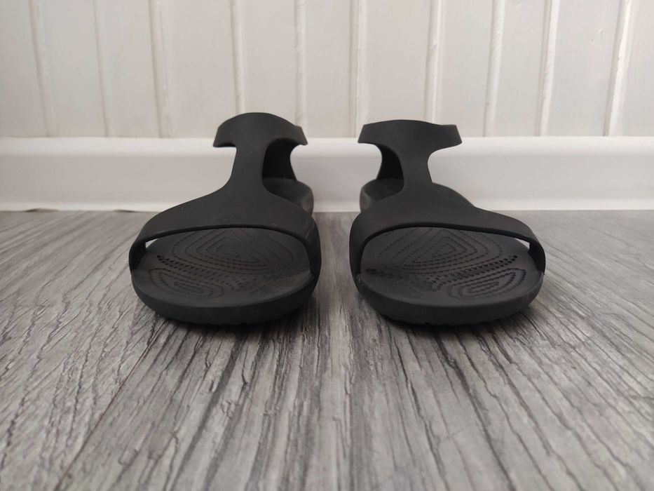 Czarne sandały Crocs Serena roz. W6 36/37 oryginalna pianka Croslite