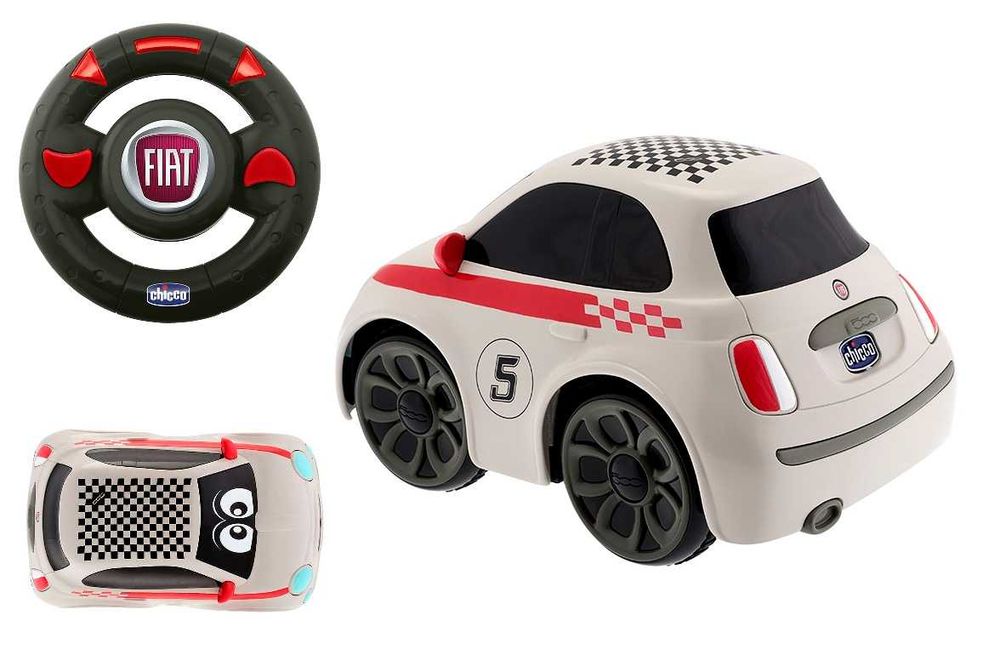 Chicco BILLY - FIAT 500 samochód z kierownicą, zdalnie sterowany auto