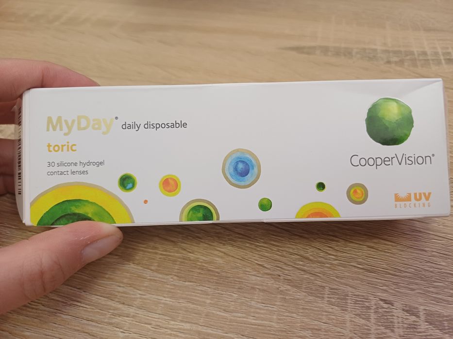 Soczewki Myday jednodniowe, toryczne, silikonowe, Coopervision tanio