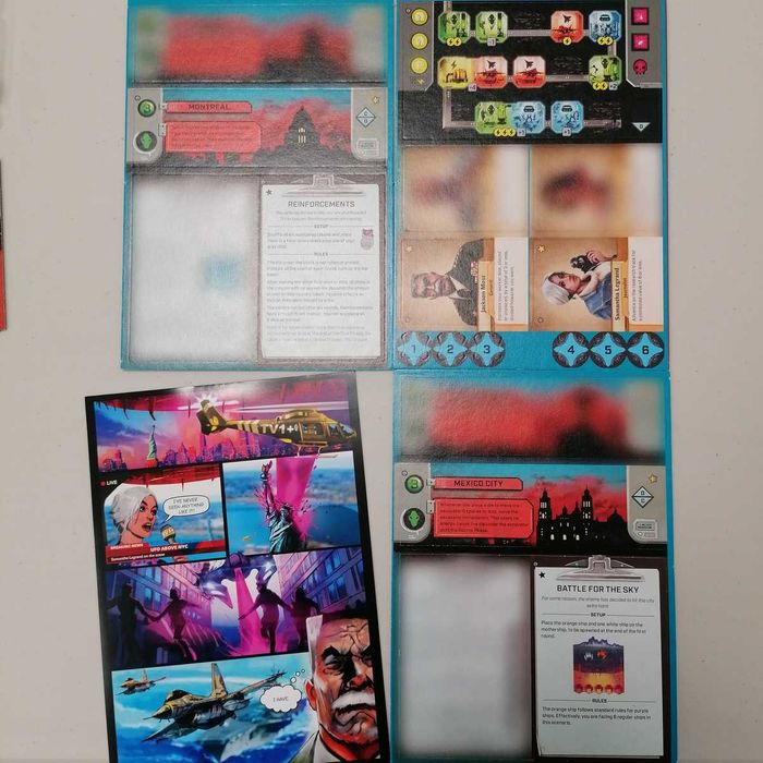 Under Falling Skies - jogo de tabuleiro em inglês