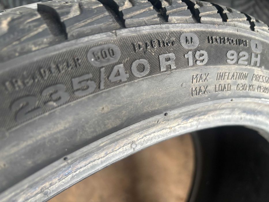 235-40-R19 CONTINENTAL PROCONTACT 2штуки зимняя резина GERMANY 2024