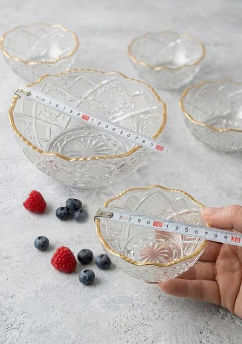 Conjunto de Sobremesa / Gelado em Aço Inoxidável (7 Peças)