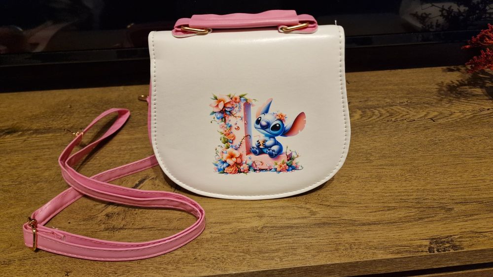 Torebka Stitch dla dziewczynki L różowa nowa prezent
