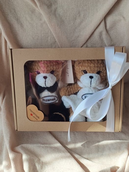 Misie na prezent ślubny personalizowane