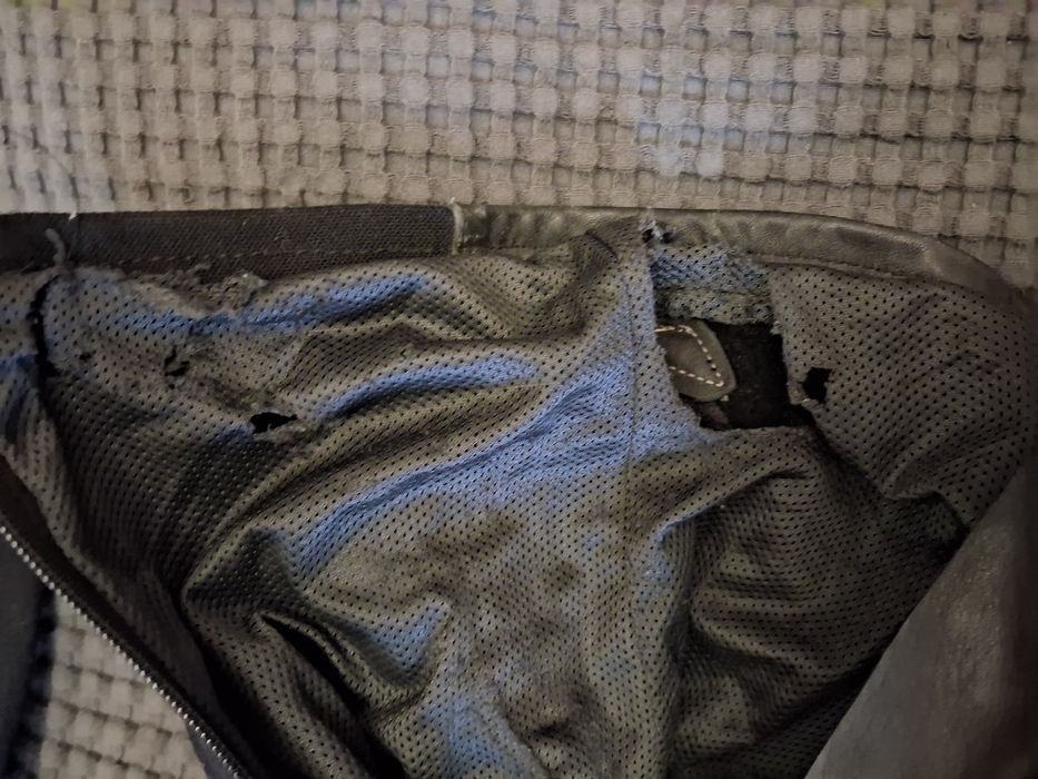 Мотоштани шкіряні чоловічі Grid розмір XXL