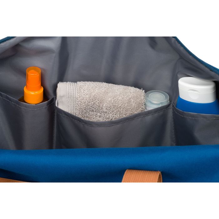 wodoodporna torba podróżna z poliestru w granatowym kolorze - peterson