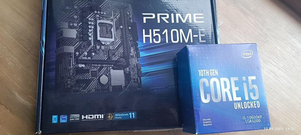 Продам ігровий комплект Asus prime H510ME  I5 10600KF