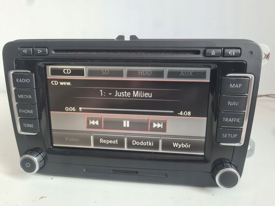 Radio nawigacja Rns510 vw golf v vi passat b6 b7 touran jetta t5 PL
