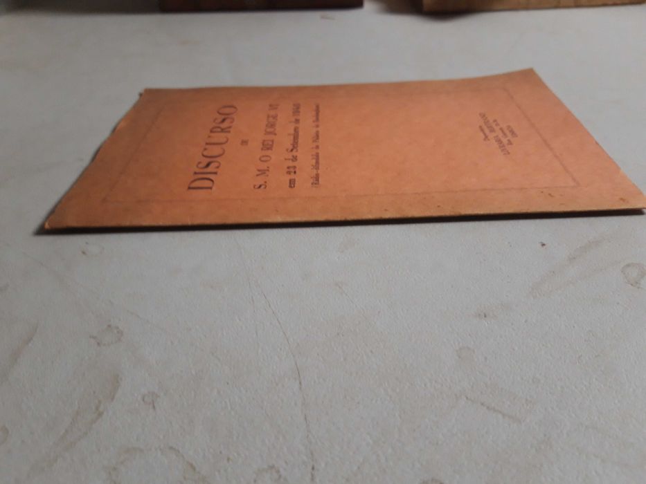 Livro  REF esc - Discurso de S. M. O Rei Jorge VI