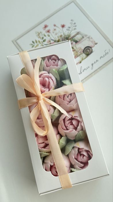 Букети із зефіру, тюльпани зефір