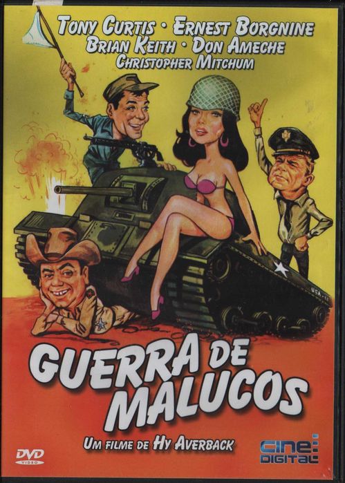 Dvd Guerra de Malucos - comédia - Tony Curtis/ Ernest Borgnine