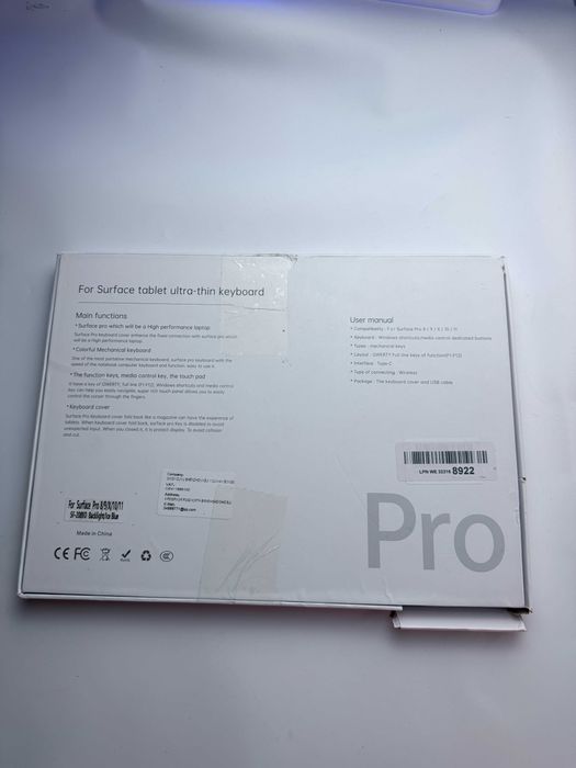 Чохол клавіатура Microsoft Surface Pro 11 gen Pro 8, 9, 10/X, 11