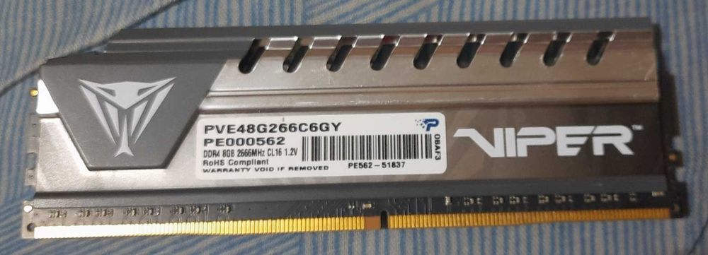 Оперативна пам'ять ОЗУ,ОЗП Patriot DDR4-2666 8GB PC4-21300 Viper Elite