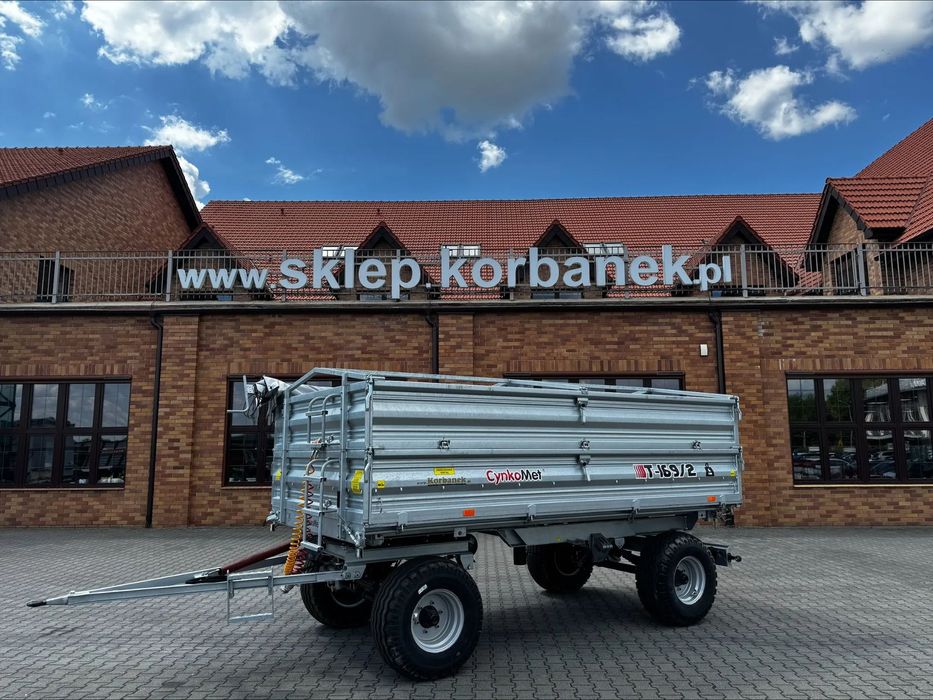 Cynkomet Przyczepa burtowa Cynkomet T-169/2 10 ton  Przyczepa burtowa Cynkomet T-169/2 6 ton