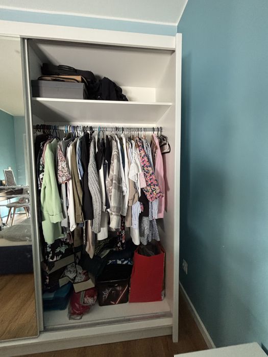 Biała duża szafa 204x215x60