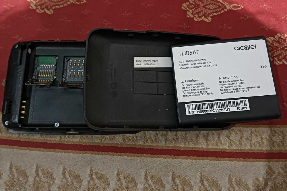 Przenośny Router Wi-Fi ALCATEL Na kartę SIM