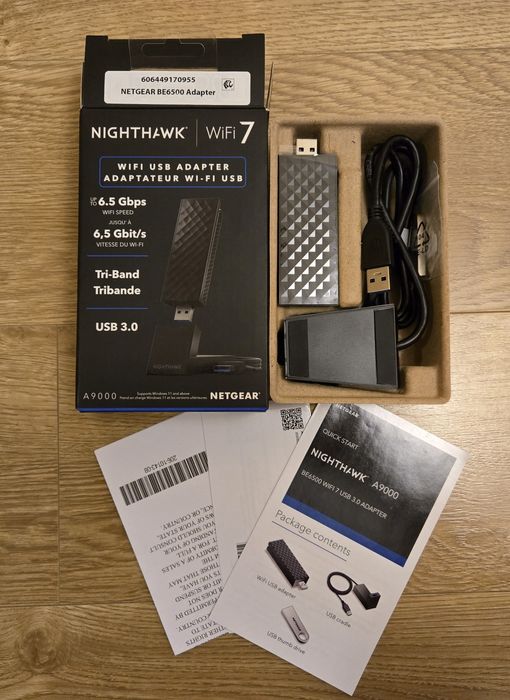 Netgear Nighthawk A9000 - WiFi 7 Tri-Band USB 3.0 Adapter