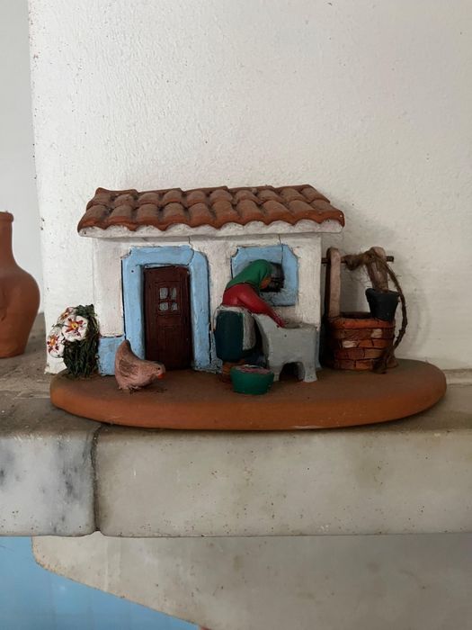Conjunto de miniaturas Alentejanas em Barro e Cerâmica
