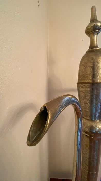 Jarrão em latão (brass) maciço com 195cm de altura