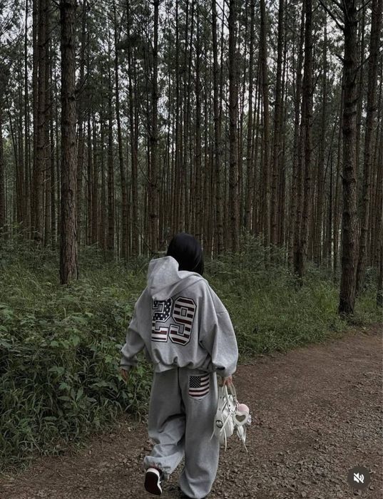 Оверсайз костюм на флісі