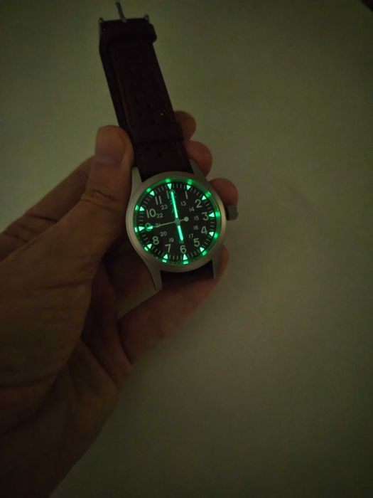 Relógio Militado, 38mm, Safira, Mov. VH31, 2 braceletes, 1 pilha, Novo