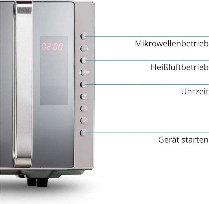 Kuchenka mikrofalowa Grill Termoobieg 3w1 Medion 800W,10 Prog. 23l