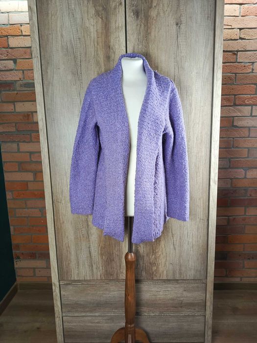 EWM kardigan damski fioletowy wool alpaca cozy 44 XXL