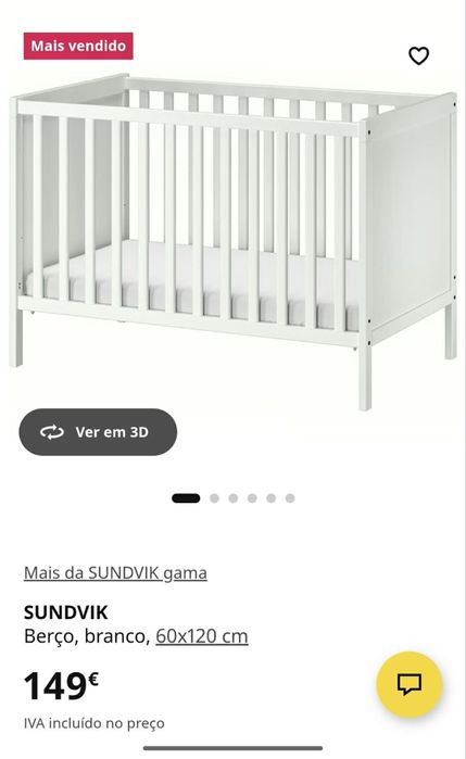 Berço Branco, nunca usado esta em caixa Selado!