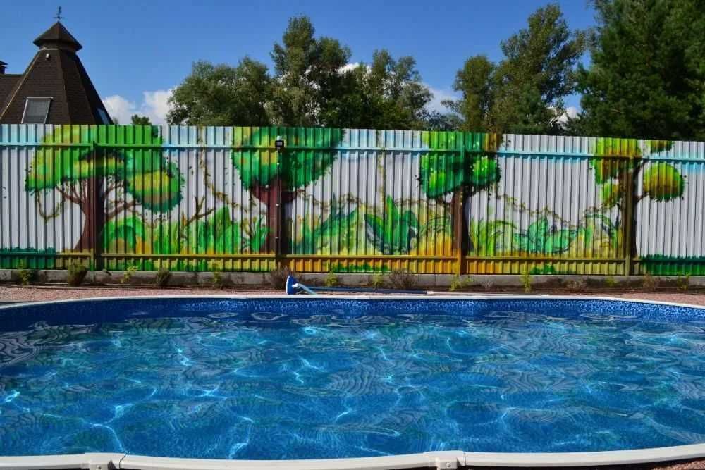 06 Будинок сруб басейн чан баня пляж рибалка на березі Десни Новосілки