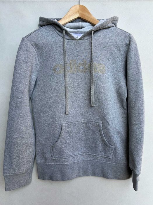 Adidas _ Szara bluza z kapturem XS/S