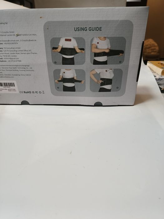 Bezprzewodowy pas rozgrzewający i masujący comfytemp
