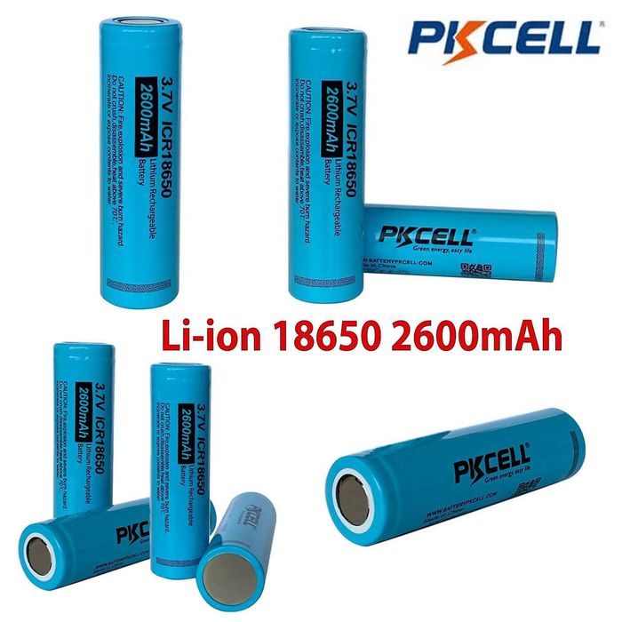 Аккумулятор PKCELL Li-ion 18650 реальная емкость 2500(25А) - 3350mAh