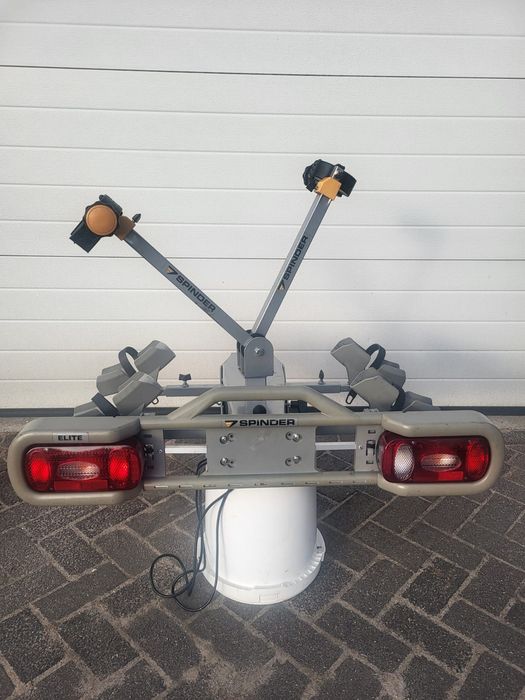 Spinder Elite 2x35kg bagażnik rowerowy uchylny rozsuwane lampy na hak 2 rowery