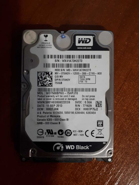 HDD 2.5" WD 750Gb [WD7500BPKX-75HPJT0]