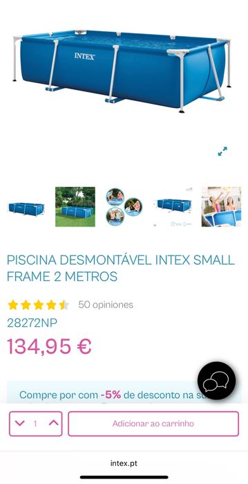 Piscina retangular INTEX Steel 300x200x75