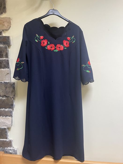 Плаття платье нарядне вишиванка жіноче 48 розмір