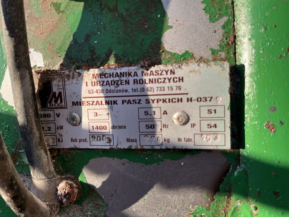 Mieszalnik paszowy Odolanów 1000kg M ROL